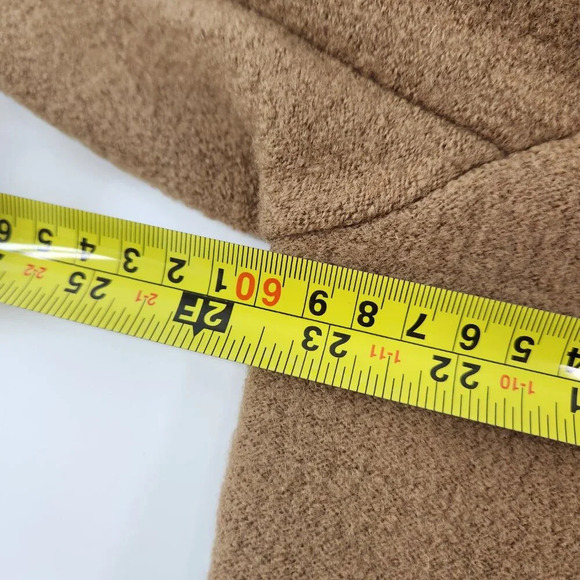 LL Bean Womens Beige  Wool Coat Size 1X - Picture 11 of 11